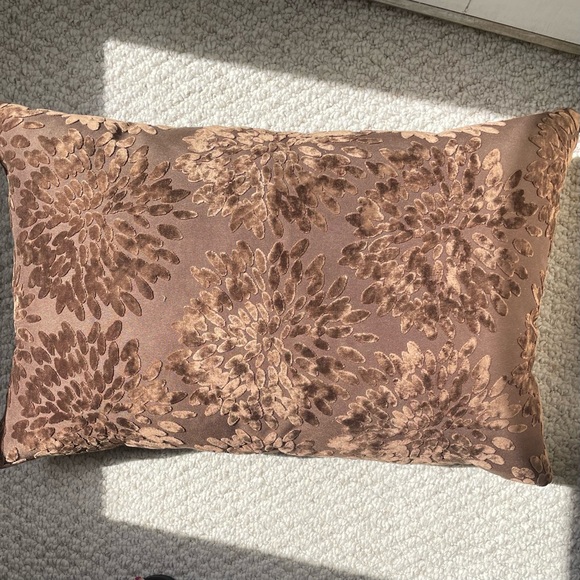 Lrg Brown Velvet pillow! - Picture 6 of 6